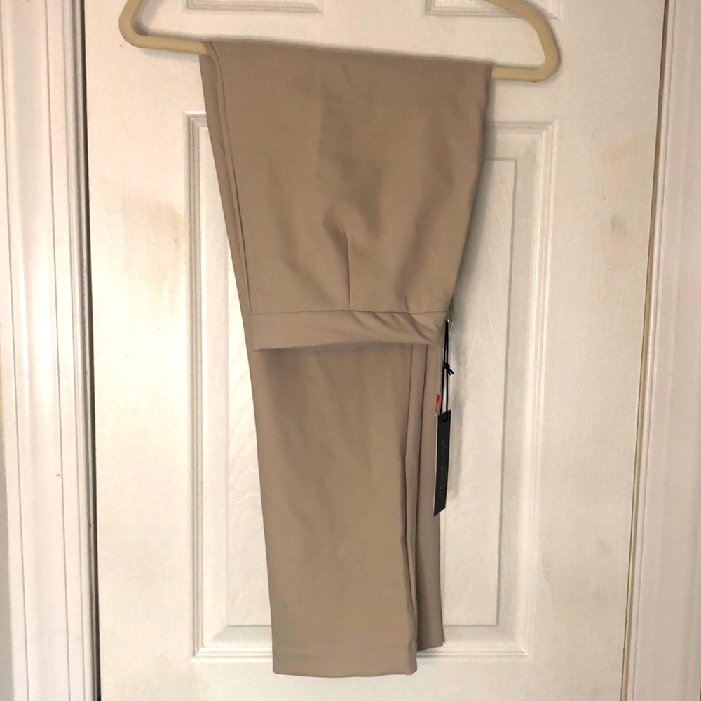 Rachel Zoe cream/ tan dress pants slim ankle